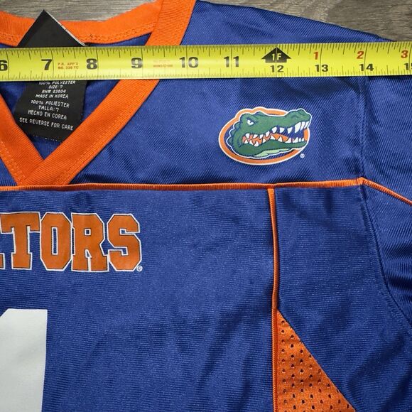 Team Florida Gators Football Jersey Youth Sz 7 Small #1 Florida NCAA Blue - Picture 6 of 9